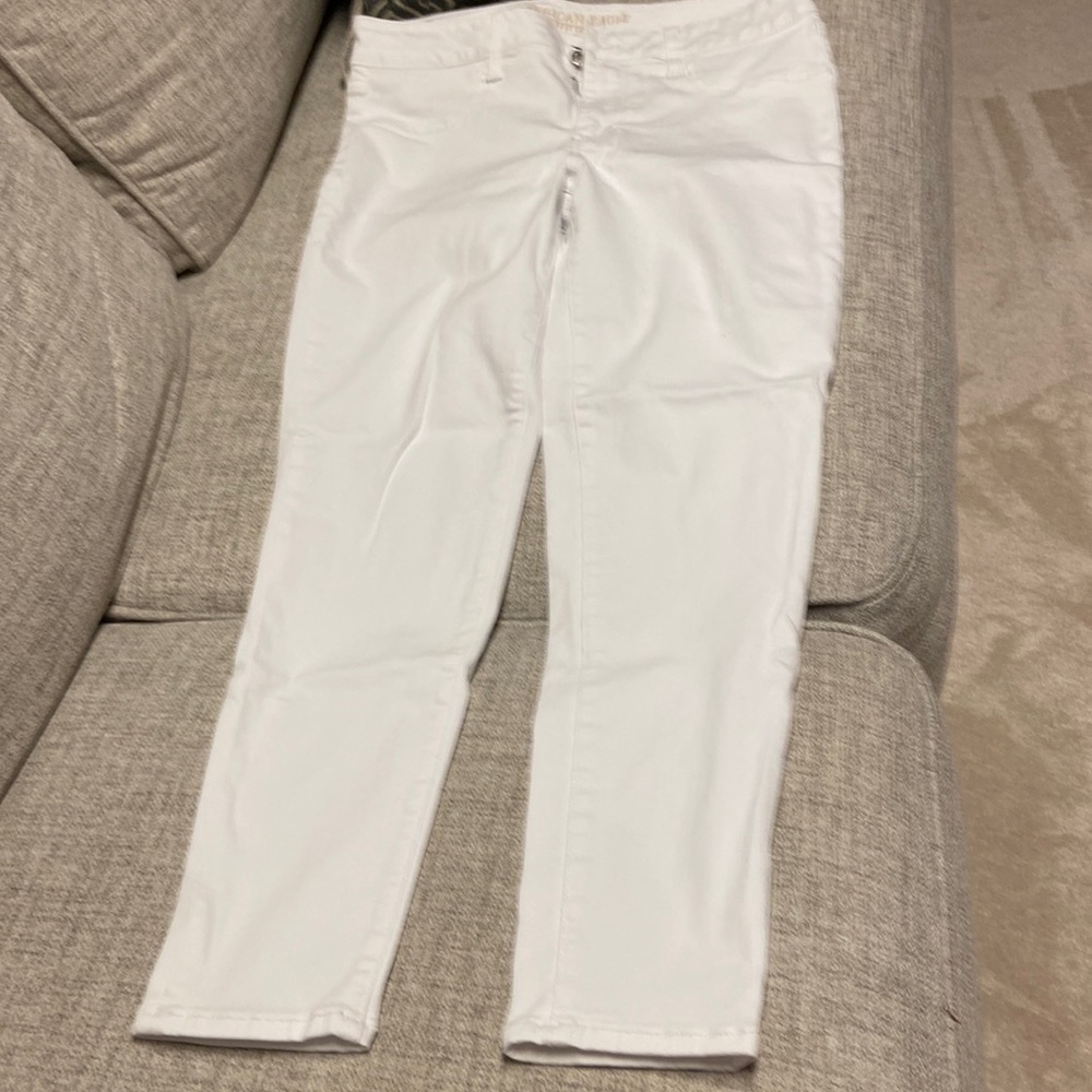 American Eagle Outfitters White Straight Leg Jeans